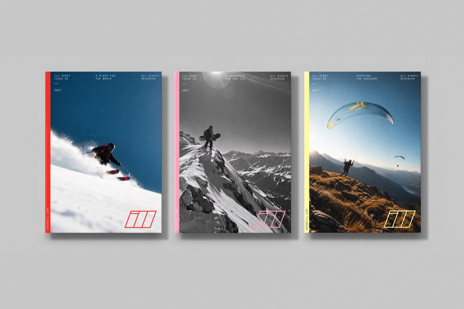 Three ILL Sport magazine covers